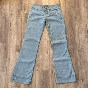 Forever 21 Y2K Light Blue Low Rise Bootcut Corduroy Pants Size 5